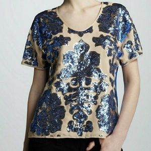 Tracy Reese Neiman Marcus x Target Sequin Top Sz S